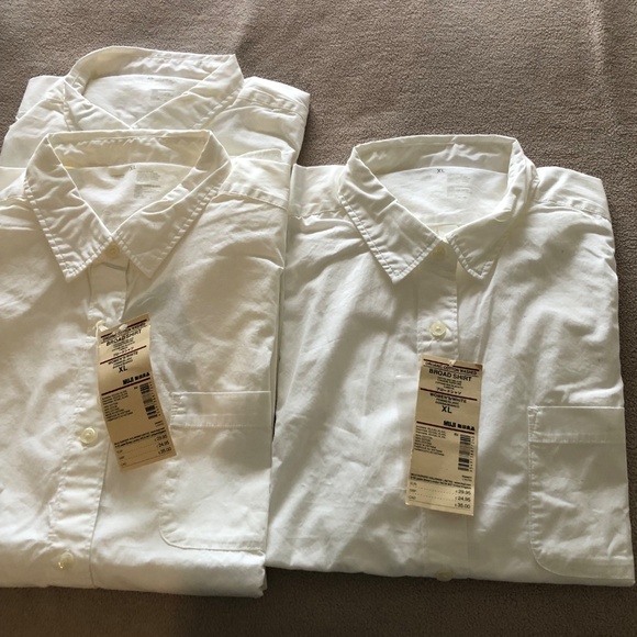 NEW with tags Muji cotton Wht shirt womens M/ L  (1st pic is mine/2nd for sale) - Picture 2 of 9